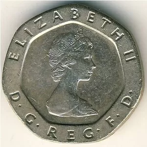 Продам монету 20 pence(1982года)