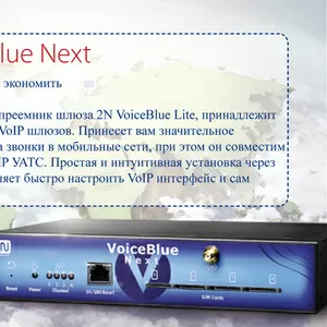 GSM VoIP-шлюз Четырехпортовый Voice Blue Next