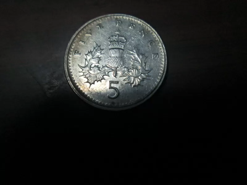 продам монету 5 pence 1997 г
